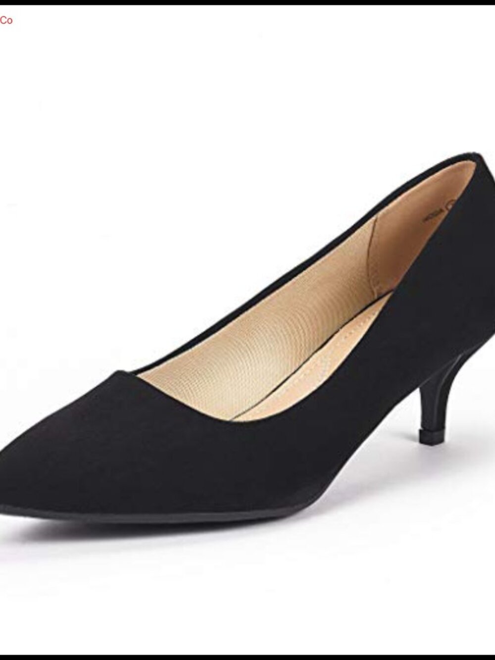 Women's Pointed Toe Kitten Heel Pumps Comfort Dress Shoes